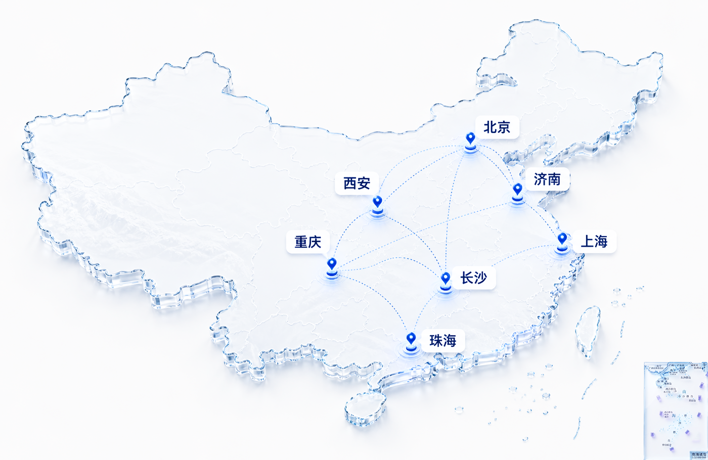 维链通七城协同2.5D服务地图